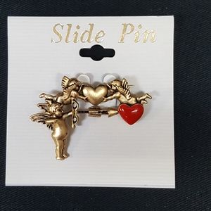 Cupid Slide Pin Brooch